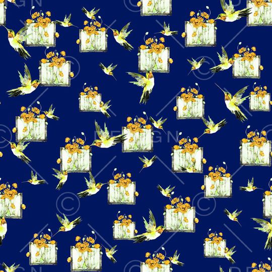 花鸟印花华亿平台图片