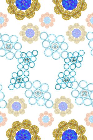 创意花卉印花华亿平台图片