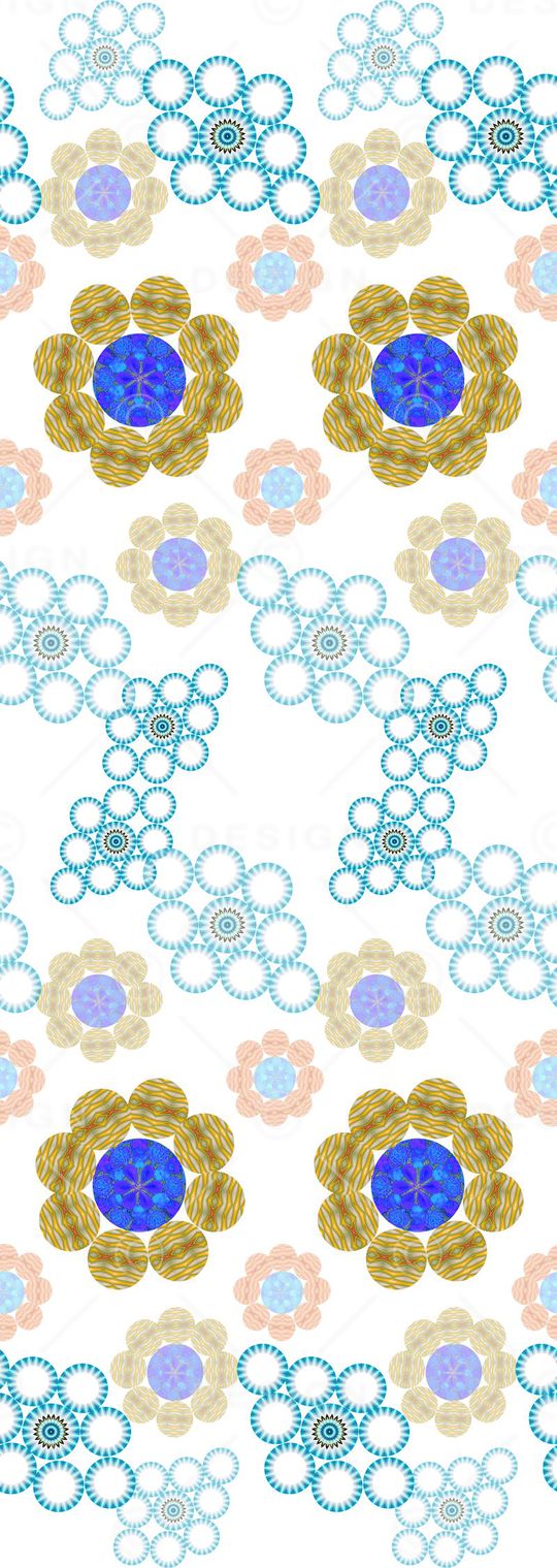 创意花卉印花华亿平台图片