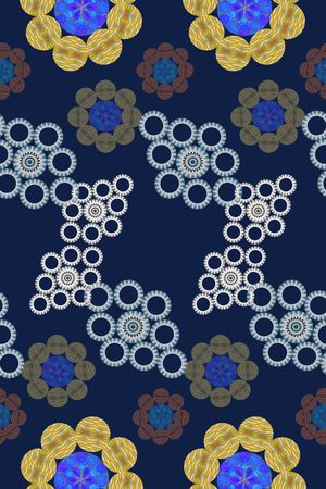 创意花卉印花华亿平台图片