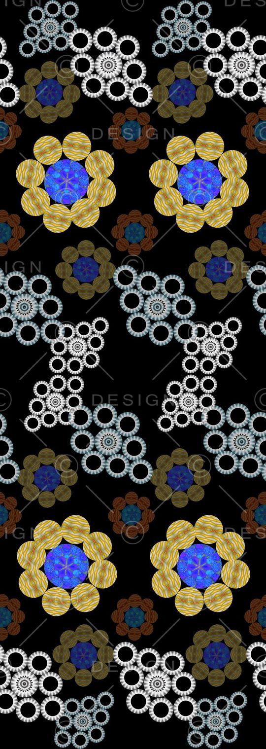 创意花卉印花华亿平台图片