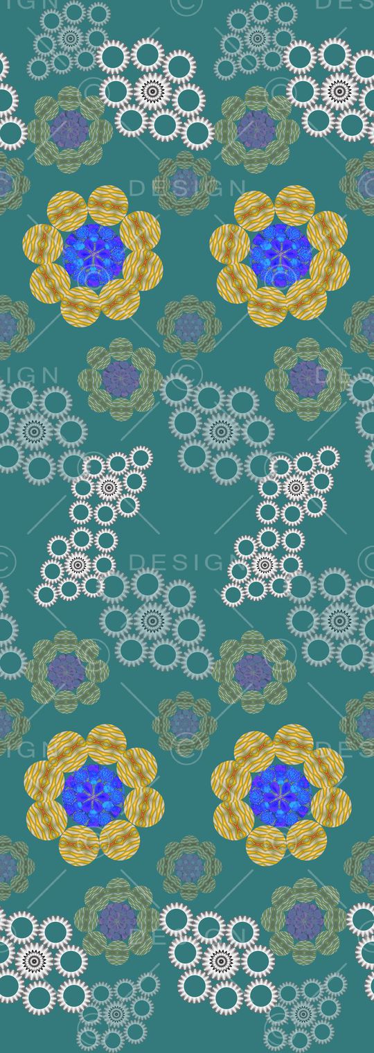 创意花卉印花华亿平台图片