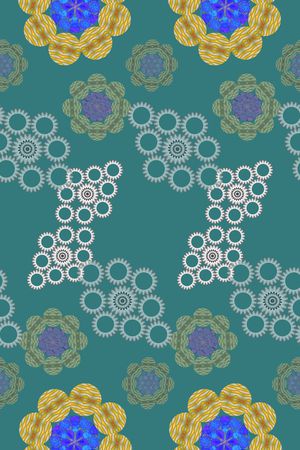 创意花卉印花华亿平台图片