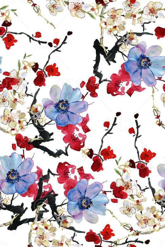 水墨印花华亿平台图片