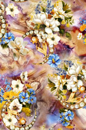 花朵印花华亿平台图片