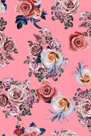 写实花卉印花华亿平台图片