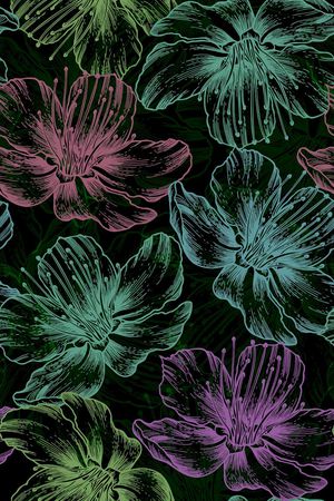 线性花印花华亿平台图片