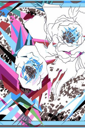 牡丹印花华亿平台图片