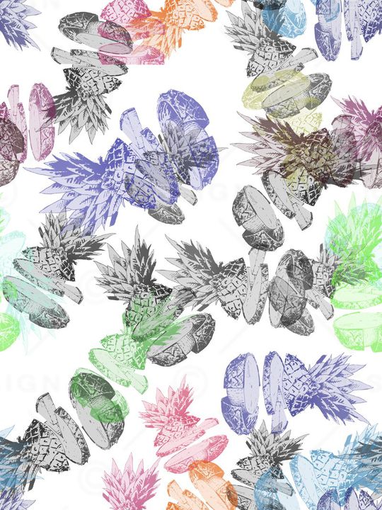 菠萝印花华亿平台图片