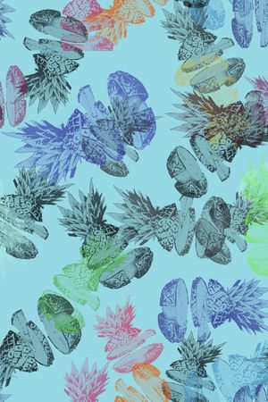 菠萝印花华亿平台图片