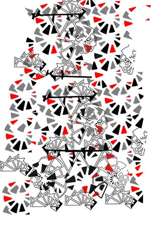 不规则几何印花华亿平台图片