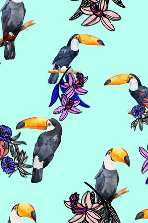 鸟印花华亿平台图片