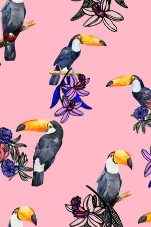 鸟印花华亿平台图片