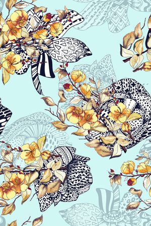 复古印花华亿平台图片