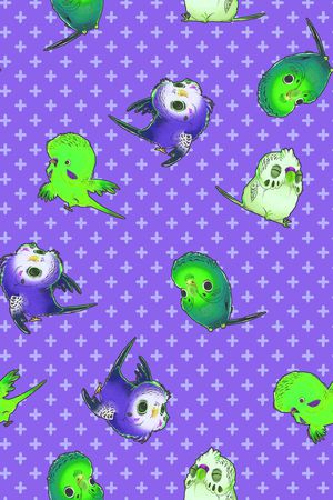 鹦鹉印花华亿平台图片