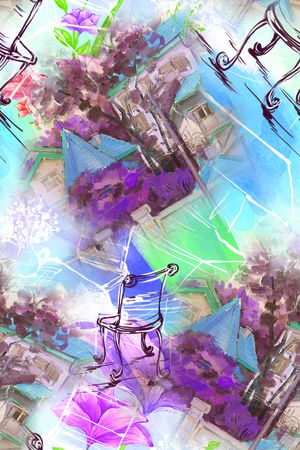 手绘印花华亿平台图片