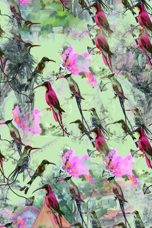 鸟印花华亿平台图片