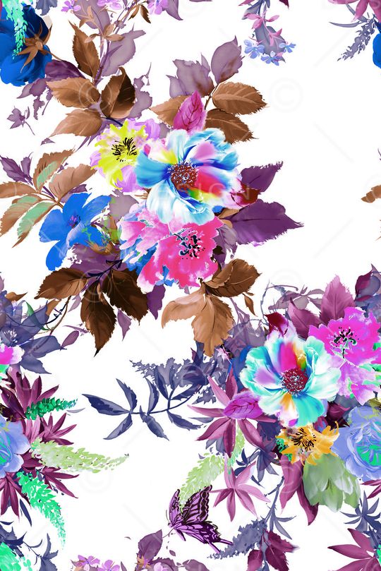 手绘印花华亿平台图片