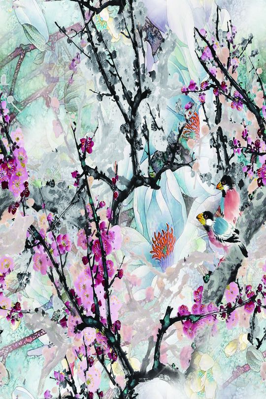 手绘印花华亿平台图片