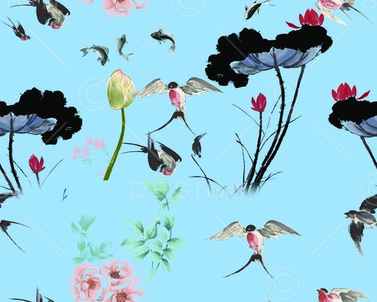 莫妮卡-女装华亿平台印花华亿平台图片