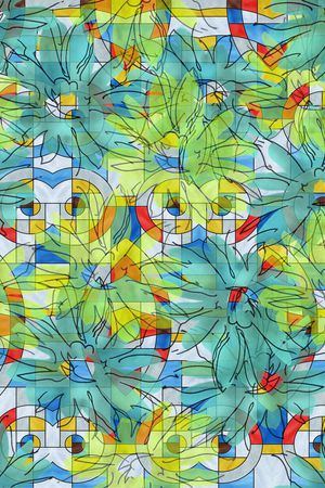 时尚、手绘、花朵印花华亿平台图片