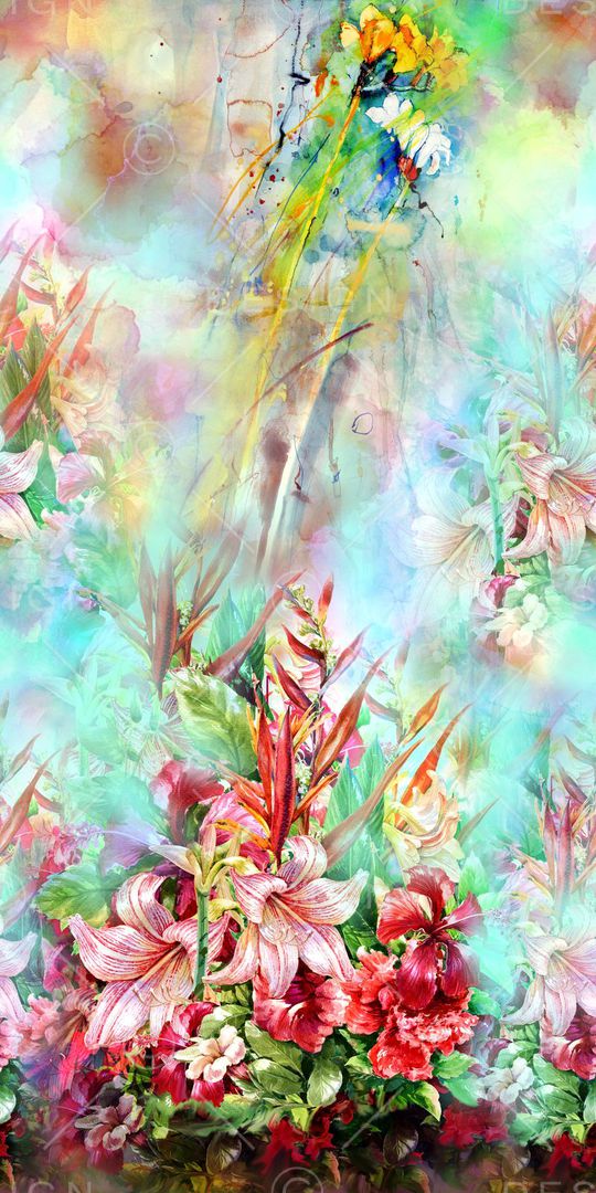 水彩印花华亿平台图片