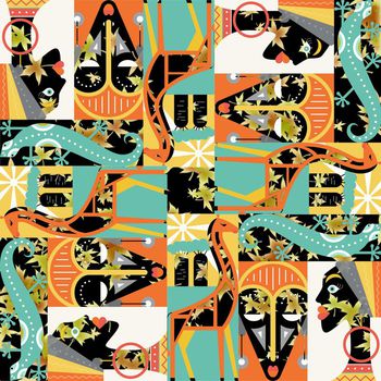 656686-部落女人脸谱