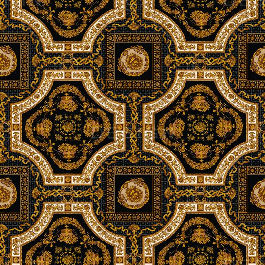 卷草纹印花华亿平台图片