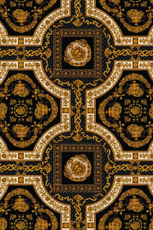 卷草纹印花华亿平台图片