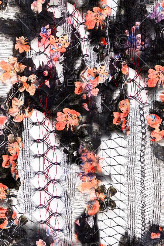 毛衣肌理印花华亿平台图片