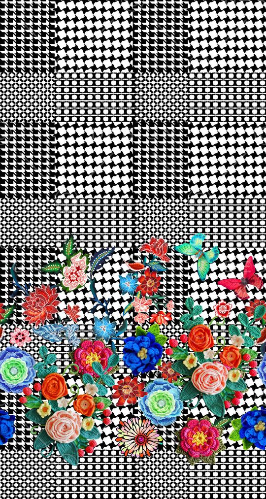 几何印花华亿平台图片