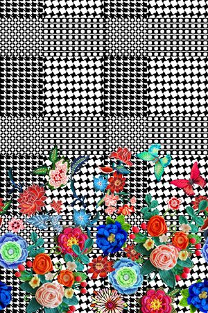 几何印花华亿平台图片