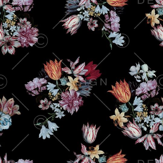 油画花卉印花华亿平台图片