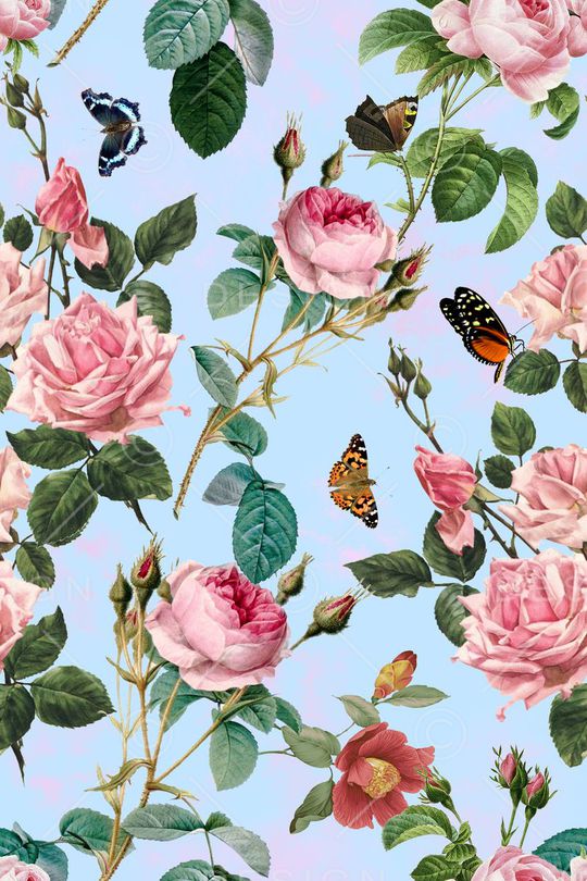 月季花印花华亿平台图片