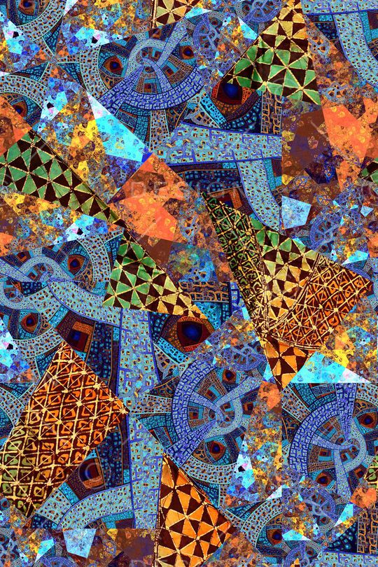 抽象印花华亿平台图片