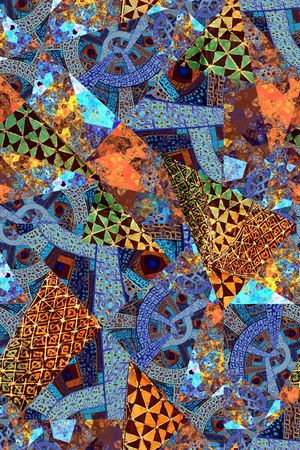 抽象印花华亿平台图片