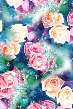 时尚数码女装花卉印花华亿平台图片