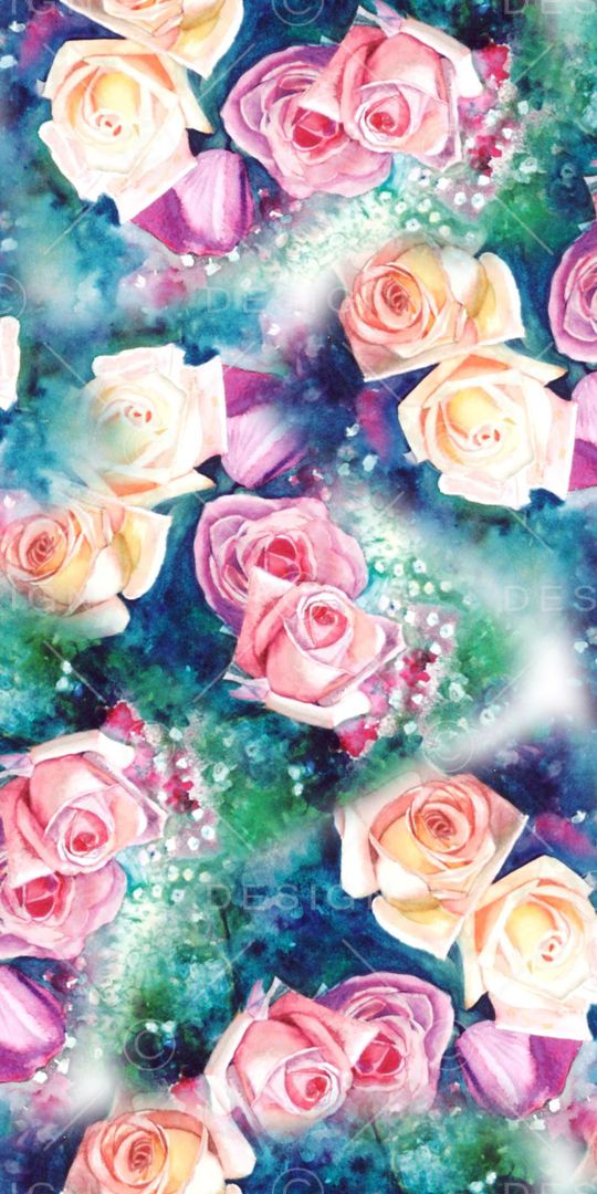 时尚数码女装花卉印花华亿平台图片