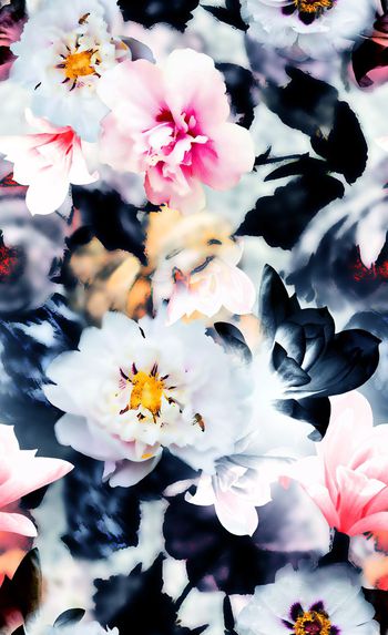 657896-时尚 朦胧 水彩花卉-2