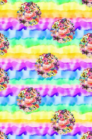 水彩印花华亿平台图片