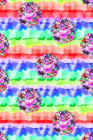 水彩印花华亿平台图片