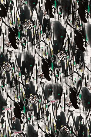 抽象印花华亿平台图片