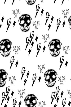 骷髅头印花华亿平台图片