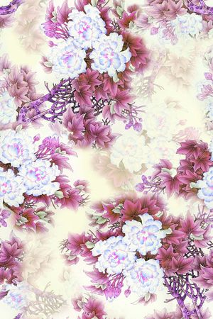 牡丹印花华亿平台图片