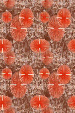 抽象图案印花华亿平台图片