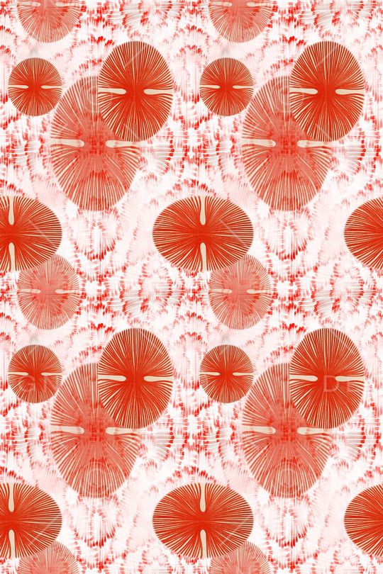 抽象图案印花华亿平台图片