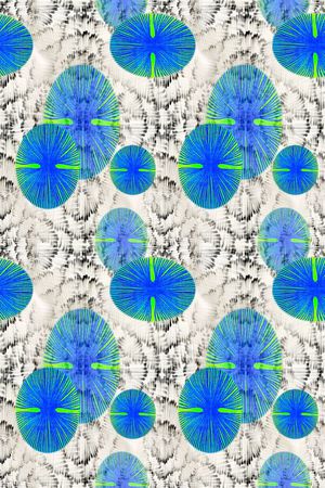 抽象图案印花华亿平台图片