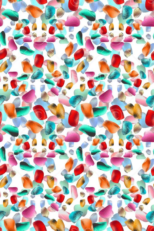 抽象图案印花华亿平台图片