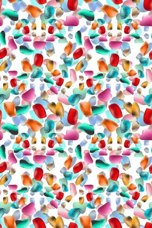 抽象图案印花华亿平台图片