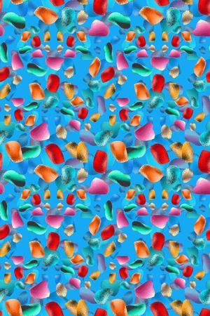 抽象图案印花华亿平台图片